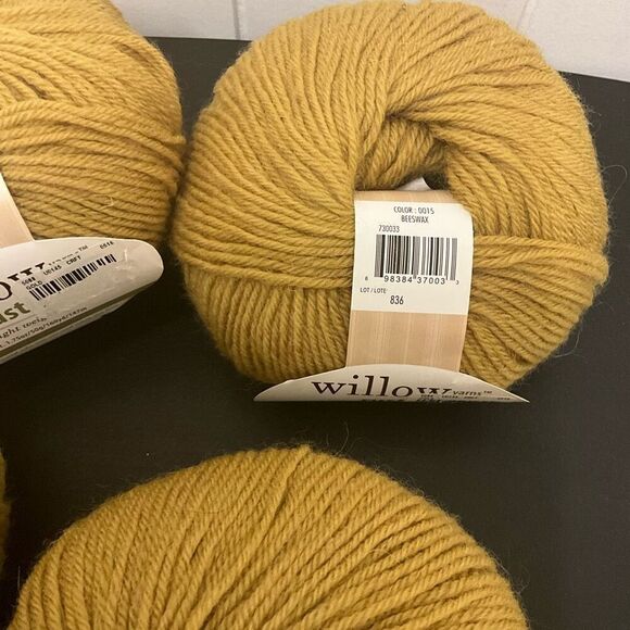 Brand New Lot of 4 Willow Yarns Rustic Beeswax Color 0015 Arts Crafts - Picture 4 of 6